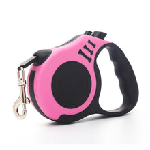 Cargar imagen en el visor de la galería, Correa Retráctil Mascotas Rosa 5M Con Botón de Freno y Bloqueo SJ-188