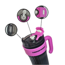 Cargar imagen en el visor de la galería, Termo Térmico Pitillo Acero Inoxidable 860ML Negro