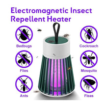 Cargar imagen en el visor de la galería, Lampara Mata Mosquitos Cepillo Limpieza USB Portátil Verde