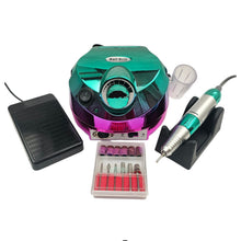 Cargar imagen en el visor de la galería, Drill Pulidor Uñas Tornasol DM-202 45.000 RPM Pedal Verde