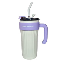 Cargar imagen en el visor de la galería, Termo Térmico Pitillo Acero Inoxidable 860ML Blanco