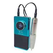 Cargar imagen en el visor de la galería, Drill Pulidor Uñas SG711 45.000 RPM Inalambrico Celeste