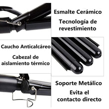 Cargar imagen en el visor de la galería, Rizador Ondas De Sirena Pro Nova 833 Negro