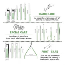 Cargar imagen en el visor de la galería, Set Manicure Pedicure Y Cuidado Facil Kit 16 Piezas + Estuche