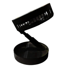 Cargar imagen en el visor de la galería, Ventilador Retráctil PX-20321 Recargable 180° 4 Velocidades Negro