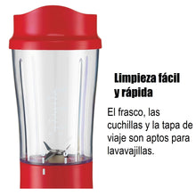 Cargar imagen en el visor de la galería, Licuadora Portatil Hamilton Beach 51101RG Rojo