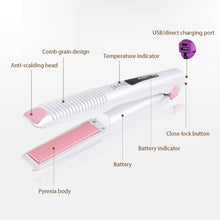 Cargar imagen en el visor de la galería, Plancha Mini Blanca Inalambrica 400° F Viajera