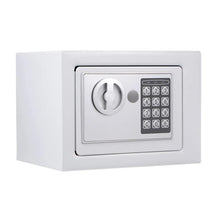 Cargar imagen en el visor de la galería, Caja Fuerte De Seguridad 23x18cm Código Digital Con Llave Blanca