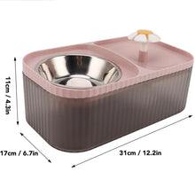 Cargar imagen en el visor de la galería, Fuente De Agua Comedero 2 en 1 Automatico Mascotas Rosado