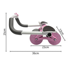 Cargar imagen en el visor de la galería, Rodillo Entrenamiento Muscular Timer Digital Apoyo Codos ZR818 Rosa