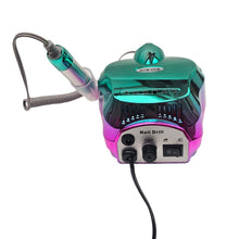 Cargar imagen en el visor de la galería, Drill Pulidor Uñas Tornasol DM-202 45.000 RPM Pedal Verde