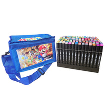 Cargar imagen en el visor de la galería, Marcadores 168 Unidades Doble Punta Estuche Azul