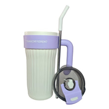 Cargar imagen en el visor de la galería, Termo Térmico Pitillo Acero Inoxidable 860ML Blanco