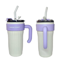 Cargar imagen en el visor de la galería, Termo Térmico Pitillo Acero Inoxidable 860ML Blanco