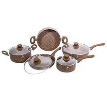 Cargar imagen en el visor de la galería, Batería de Ollas en Granito Schaffhausen 9 Piezas Cafe