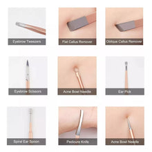 Cargar imagen en el visor de la galería, Set Manicure Pedicure Y Cuidado Facil Kit 16 Piezas + Estuche