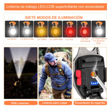 Cargar imagen en el visor de la galería, Linterna Led Llavero Multiusos 10 En 1 Herramienta Camping W5147