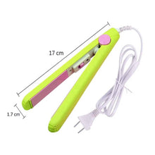 Cargar imagen en el visor de la galería, Mini Plancha Viajera GV-118 Portátil En Cerámica Verde