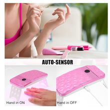 Cargar imagen en el visor de la galería, Lampara De Secado Uñas Uv LED Diamond Mini2 54W Plegable Luz Rosa