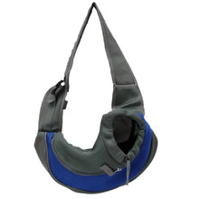 Cargar imagen en el visor de la galería, Bolso Transportador Portátil Mascotas Perro Gato Ajustable Azul