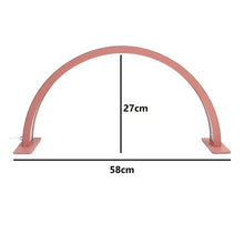 Cargar imagen en el visor de la galería, Lampara Escritorio 27X58 CM Piedras Media Luna Luz Ajustable HQ-55X Rosada