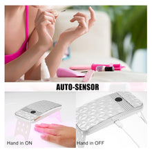 Cargar imagen en el visor de la galería, Lampara De Secado Uñas Uv LED Diamond Mini2 54W Plegable Luz Plateado