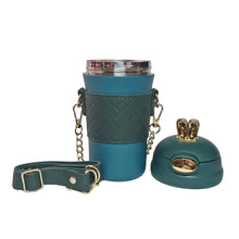 Cargar imagen en el visor de la galería, Termo Térmico Acero Inoxidable Correa 400ML Verde