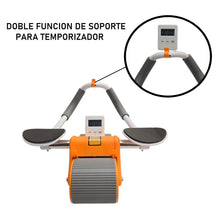 Cargar imagen en el visor de la galería, Rodillo Entrenamiento Muscular Timer Digital Apoyo Codos ZR818 Naranja
