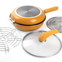 Cargar imagen en el visor de la galería, Sartén Doble Parrilla Wok Antiaherente Schaffhausen