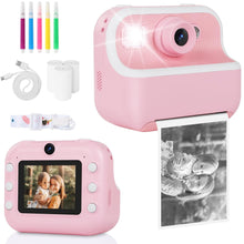 Cargar imagen en el visor de la galería, Camara De Impresión M8 Instantanea Niños Doble Rosa