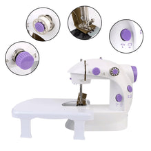 Cargar imagen en el visor de la galería, Mini Maquina De Coser Mesa Multifuncional SM-202A Portatil