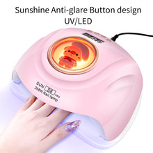 Cargar imagen en el visor de la galería, Lampara De Secado De Uñas Uv Led Sun S8 Pro 268W Rosado