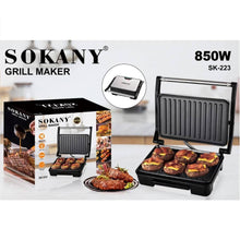 Cargar imagen en el visor de la galería, Sanduchera Parrilla Grill Plancha Antiadherente SK-223