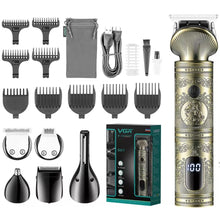 Cargar imagen en el visor de la galería, Maquina Afeitadora Peluquera 6 en 1 Inalambrica VGR V-106