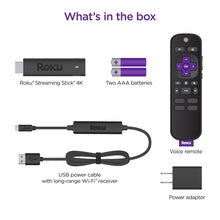 Cargar imagen en el visor de la galería, Roku Streaming Stick 4K Con Control Remoto De Voz