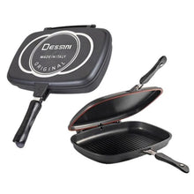 Cargar imagen en el visor de la galería, Sarten Doble Parrilla Marmol Antiadherente Dessini