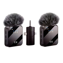 Cargar imagen en el visor de la galería, Micrófono Solapa Inalámbrico Doble F11-2