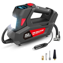 Cargar imagen en el visor de la galería, Compresor Inflador Aire 150 PSI Luz LED Pantalla C2814-1