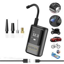 Cargar imagen en el visor de la galería, Compresor De Aire Carro Moto Cicla 150 Psi Inalambrico Power Bank ATJ-8466