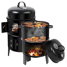 Cargar imagen en el visor de la galería, Barril Ahumador Asador 3 en 1 Medidor Temperatura, Altura 83 cm