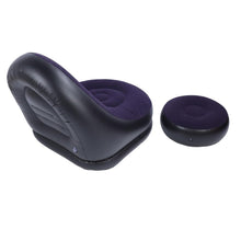 Cargar imagen en el visor de la galería, Silla Inflable Portatil Con Reposa Pies + Inflador MU-IN01 Purpura