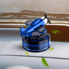 Cargar imagen en el visor de la galería, Ambientador De Coche Solar Con Diseño De Avión Azul BH19227