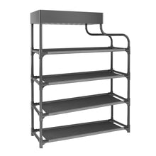 Cargar imagen en el visor de la galería, Zapatero De Metal Multifuncional 8025 5 Niveles Armable