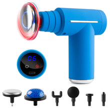 Cargar imagen en el visor de la galería, Masajeador Massage Gun DS-882 Calor Y Frio Azul