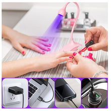 Cargar imagen en el visor de la galería, Lampara Uv Press On Inalambrica FX211B Flexible Rosa