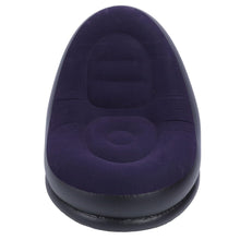 Cargar imagen en el visor de la galería, Silla Inflable Portatil Con Reposa Pies + Inflador MU-IN01 Purpura