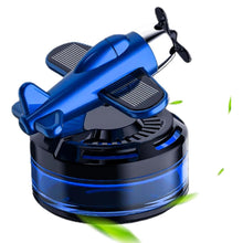 Cargar imagen en el visor de la galería, Ambientador De Coche Solar Con Diseño De Avión Azul BH19227