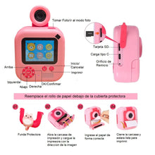 Cargar imagen en el visor de la galería, Cámara Digital Modo Selfie Impresora Niños ADM-02 Fucsia