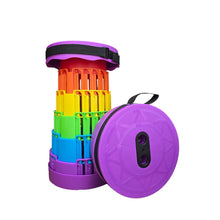 Cargar imagen en el visor de la galería, Silla Taburete Tipo Telescopio Retráctil Portátil DZ-7 Morado