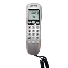 Cargar imagen en el visor de la galería, Teléfono Fijo LEBOSS B369 Con Identificador De Llamadas Plateado